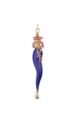 ciondolo a forma di corno blu Capri Angela Puttini Gioielli | CL1719Q3LAPIS